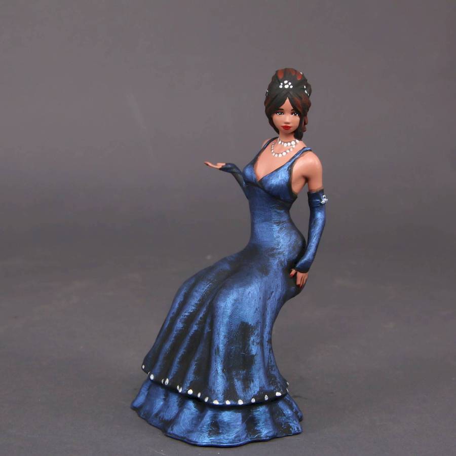 Painted Resin Figure Of Woman A9746 Z565 MB Models