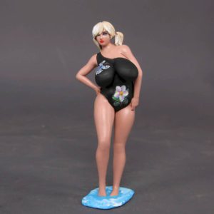 Painted Resin Figure of Woman (A10052 Z320)