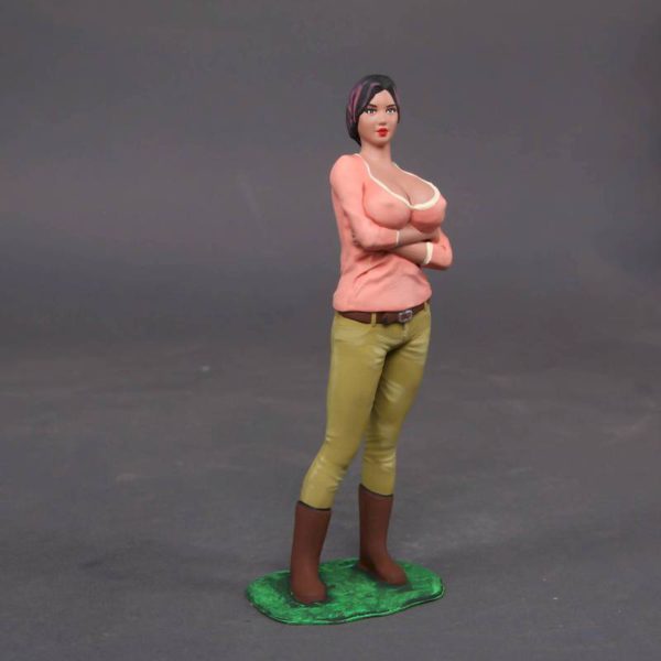 Painted Resin Figure of Woman (A10137 Z2)