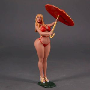 Painted Resin Figure of Woman (A1110 Z80)
