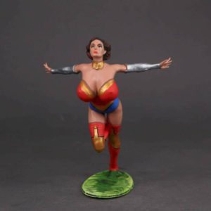 Painted Resin Figure of Woman (A11106 Z255)