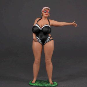 Painted Resin Figure of Woman (A11112 Z306)