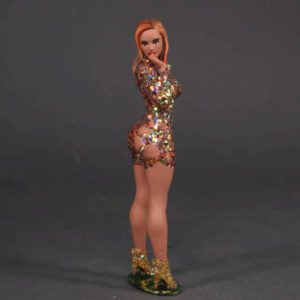 Painted Resin Figure of Woman (A11122 D120A)