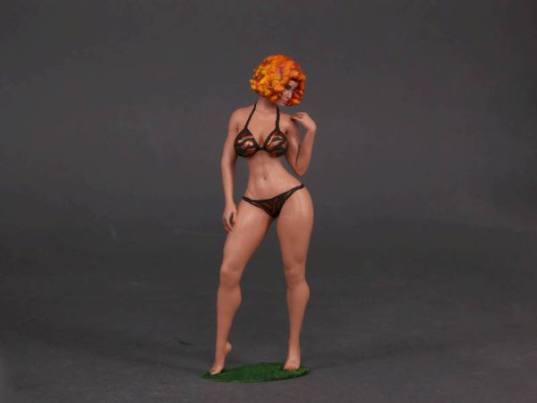 Painted Resin Figure of Woman (A11139 X060)