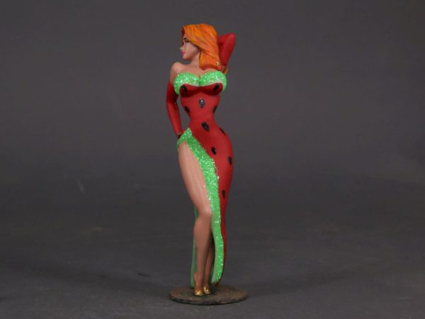 Painted Resin Figure of Woman (A11144 Z297)