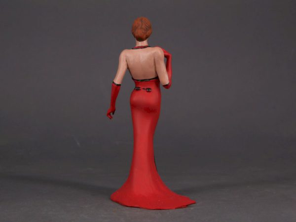 Painted Resin Figure of Woman (A11150 Z82B)