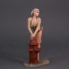Painted Resin Figure of Woman (A11162 X046)
