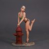 Painted Resin Figure of Woman (A11162 X046)