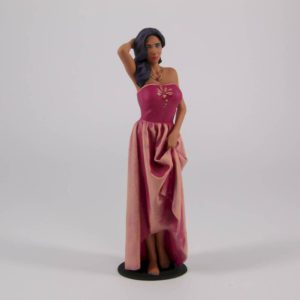 Painted Resin Figure of Woman (A11204 Z815)