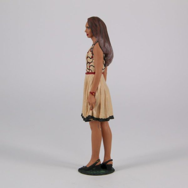 Painted Resin Figure of Woman (A11223 Z859)