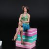 Painted Resin Figure of Woman (A8078 Z295)