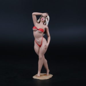 Painted Resin Figure of Woman (A8183 Z241)