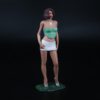 Painted Resin Figure of Woman (A8201 Z56A)