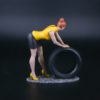 Painted Resin Figure of Woman (A8208 Z524)
