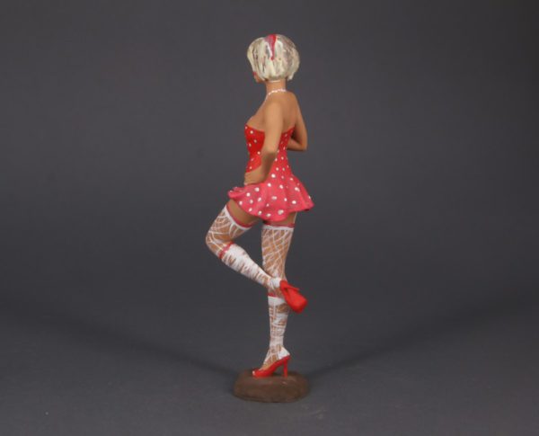 Painted Resin Figure of Woman (A8246 D43A)