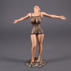 Painted Resin Figure of Woman (A8273 Z170)