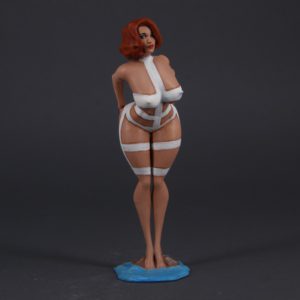 Painted Resin Figure of Woman (A8305 Z154B)
