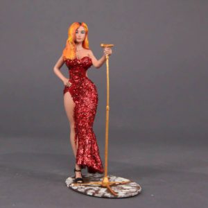 Painted Resin Figure of Woman (A9180 Z637)