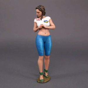 Painted Resin Figure of Woman (A9376 D124A)