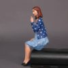 Painted Resin Figure of Woman (A9402 Z486)