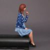 Painted Resin Figure of Woman (A9402 Z486)