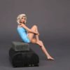 Painted Resin Figure of Woman (A9520 Z84)