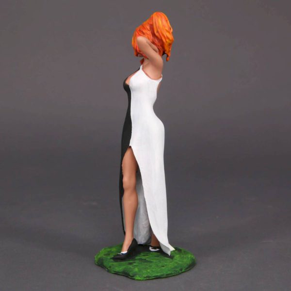 Bemalt Figur des Frau (A9563 Z86) Harz