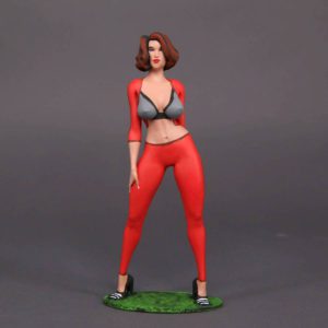 Painted Resin Figure of Woman (A9608 Z47A)