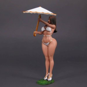 Painted Resin Figure of Woman (A9625 Z80)