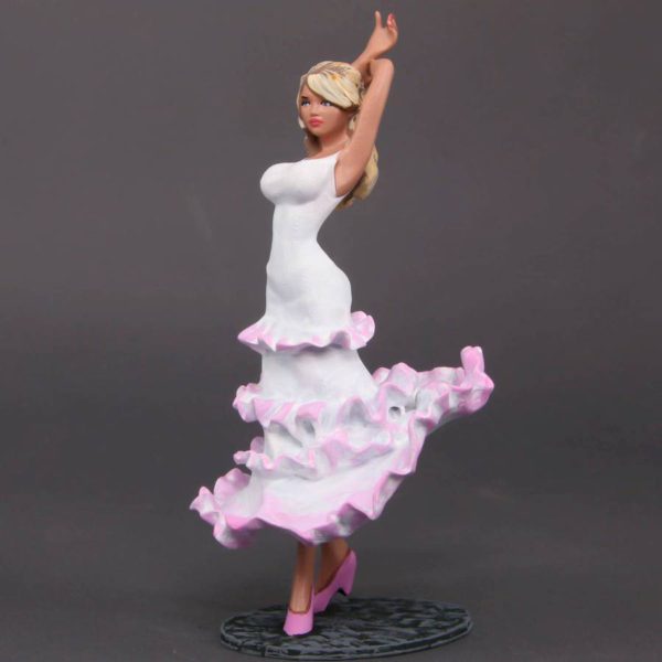 Painted Resin Figure of Woman (A9687 Z386)