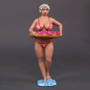 Painted Resin Figure of Woman (A9701 X039)