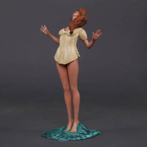 Painted Resin Figure of Woman (A9869 Z382)