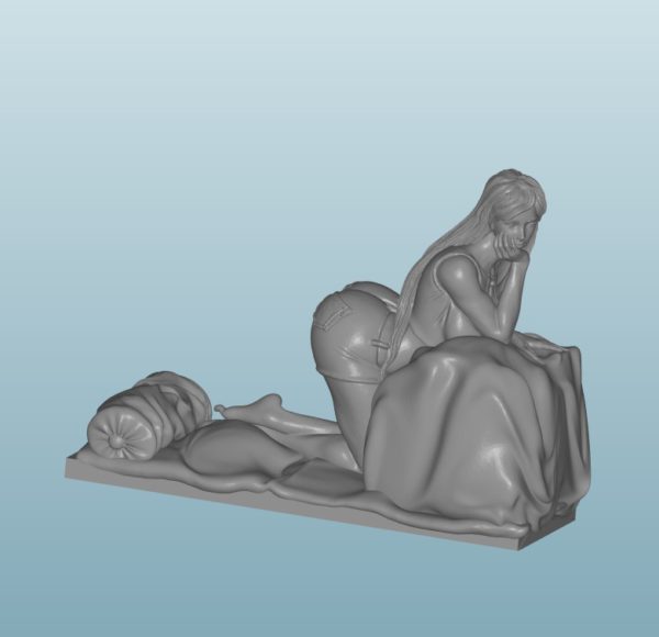 Figur Harz des Frau (X032)