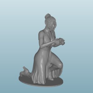 Figur Harz des Frau (X033)