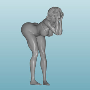 Figur Harz des Nackte Frau  (X059)