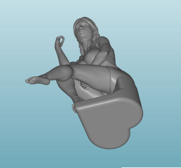 Figur Harz des Frau (X070A)